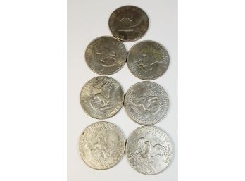 7 -  Random Years  Eisenhower Dollar Lot