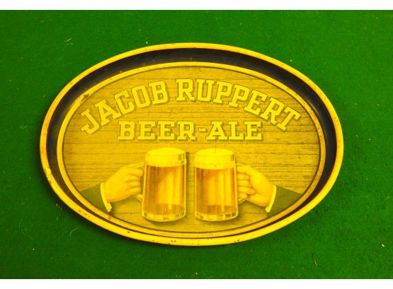 Vintage Jacob Ruppert Beer Ale Metal Advertising Tray