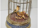 1960s Bird In Metal Cage Musical Singing Bird WORKING