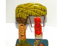 1940s Unique Art Tin Litho Bombo The Monkey Toy