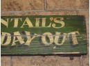 Old Fantails Fun Day Out Wooden Sign