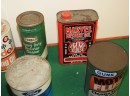 Big Lot Of Vintage Oil Advertising Cans