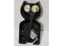 Vintage Moving Eyes Felix The Cat Kit Cat Electric Clock Working