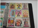 1980s Binder Containing Garbage Pail Kids Sticker Trading Cards
