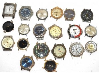 Vintage Bandless Watch Lot # 1 - AS IS AND AS FOUND-ALL UNTESTED