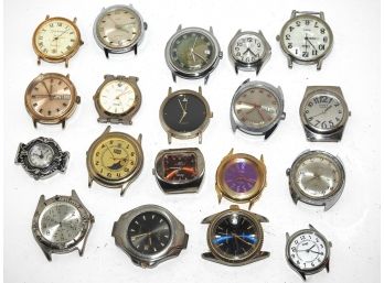 Vintage Bandless Watch Lot # 2 - AS IS AND AS FOUND-ALL UNTESTED