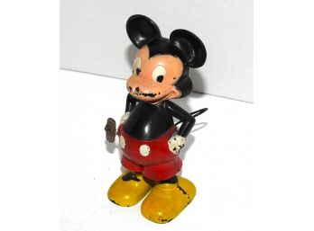 Vintage Marx Walt Disney Mickey Mouse Wind Up Tail Whirling Toy