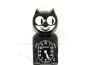 Vintage Moving Eyes Felix The Cat Kit Cat Electric Clock Working