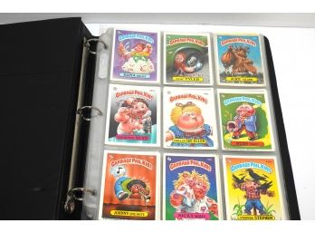 1980s Binder Containing Garbage Pail Kids Sticker Trading Cards