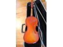 Small Student Violin With Bow And Case
