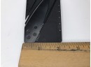 Black Credit Card Sized Folding Knife