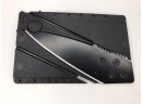 Black Credit Card Sized Folding Knife