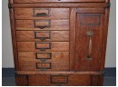 1920's Globe Oak Stacking Office Cabinet