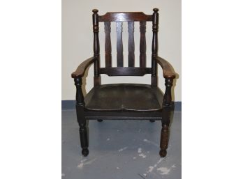 Early 1900's Marble & Shattuck Chair Company Chair With Yale Provenance.