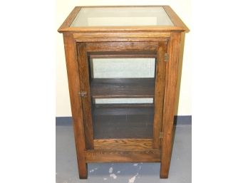 Arts And Crafts Period Mission Oak Display Cabinet