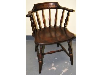 Vintage Signed Hitchcock Barrel Back Chair