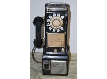1950-60's Pay Telephone Convered (wiring) For Home Use