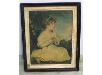 Framed Small Early 1900's Print