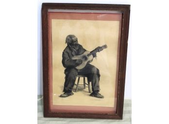 Framed Print Of Uncle Remus (Br'er Rabbit) Signed N. M. Chadwick