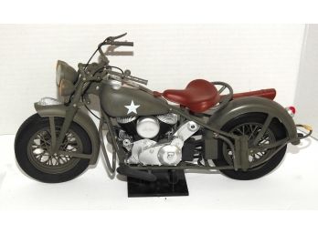 Awesome Vintage Indian WW2 Army Military Motorcycle 1/10 15 Inches Long