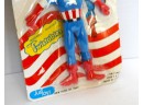 Vintage Just Toys Captain America Twistable Toy In Original Package