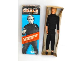 1965 A.C. Gilbert The Man From UNCLE 12 Inch Toy Action Figure Doll In Original Box