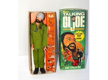 1970 Hasbro Talking GI JOE With Real Hair In Original Box Nice Shape For Age