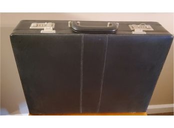 Brand New Leather Look Attache Briefcase With Dual Combination Locks