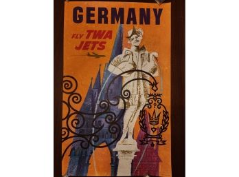 David Klein Twa Germany Original Travel Poster