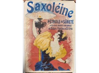 Jules Cheret Saxoleine 1893 Original On Linen