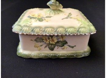 Antique Grimwades Covered China Box Stoke On Trent Staffordshire Potteries