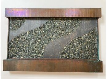 Fabulous Artist- Created Copper & Natural Stone Fountain - Wall Art - Soothing Sounds & Visuals   CAV Middle