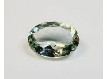 2 Carat ---10x8mm Oval Cut Prasiolite (Green Amethyst)  Loose Gemstone