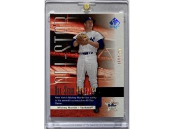 HOF Mickey Mantle 2004 SP Authentic ' All Star Moments' Rare Insert SP/199