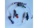 5 Vintage Glass Bead Necklaces