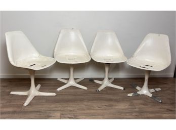 Group Of Four Mid Century Modern Maurice Burke Style Chairs