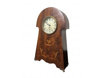 Sessions Clock Company Mantle Clock With Inlaid Decoration
