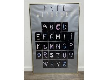 Erte Alphabet Framed Poster