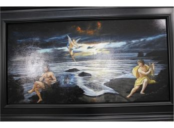 Fidel Ponce Ccana Incredible Surreal Large Oil Painting