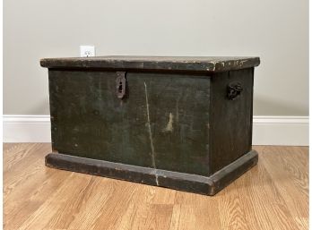 A Fantastic Vintage Industrial Chest In Wood