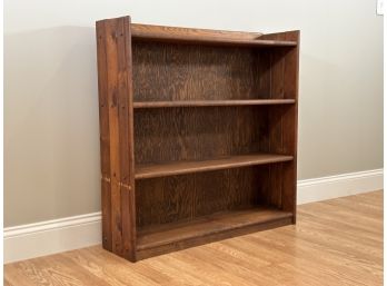 A Vintage Bookcase In Knotty Pine
