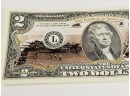 The Bradford Exchange Illustrated  Colorized  $2 Dollar Bill - Battle Of Midway