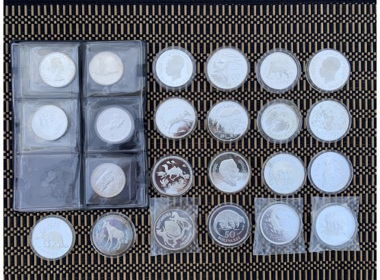 A Group Of International Silver Coins