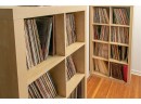 A Large Collection Of Record Albums, Including Shelving Units