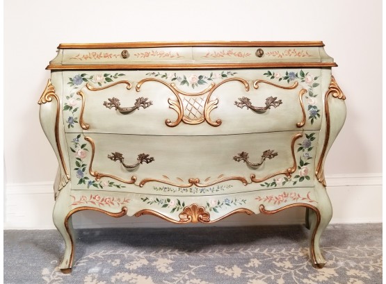 Louis XV Style Bombe Form Commode By Julia Gray