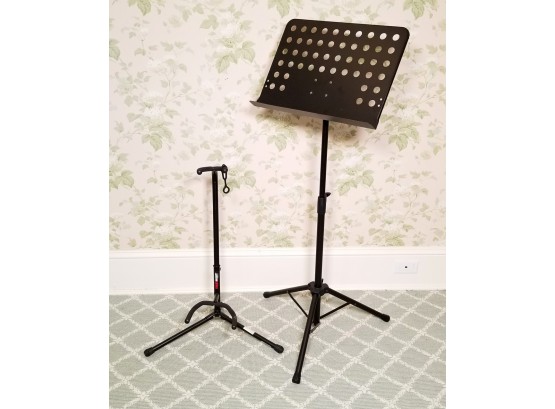 Music Stand And Guitar Stand