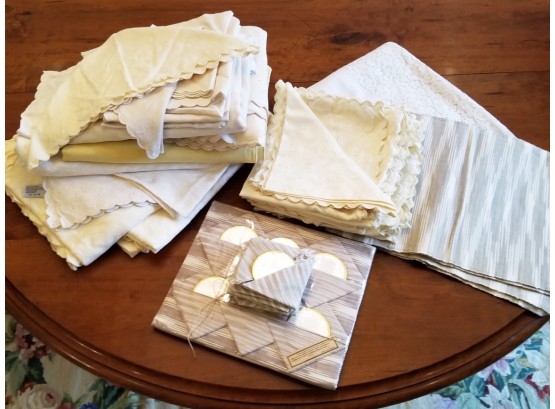 Capiz Coasters And Fine Italian Linens By Schweitzer And More!