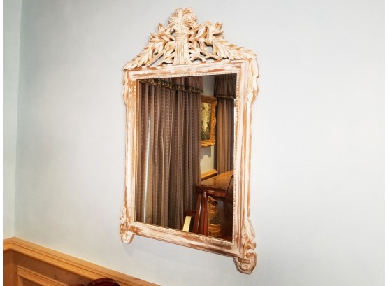 Louis XVI Style Carved Wood Mirror