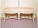 French Provencial Upholstered Bench By Julia Gray