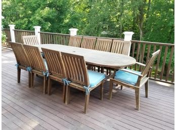 Gloster Teak 'Ventura' Dining Table And Set/10 Chairs